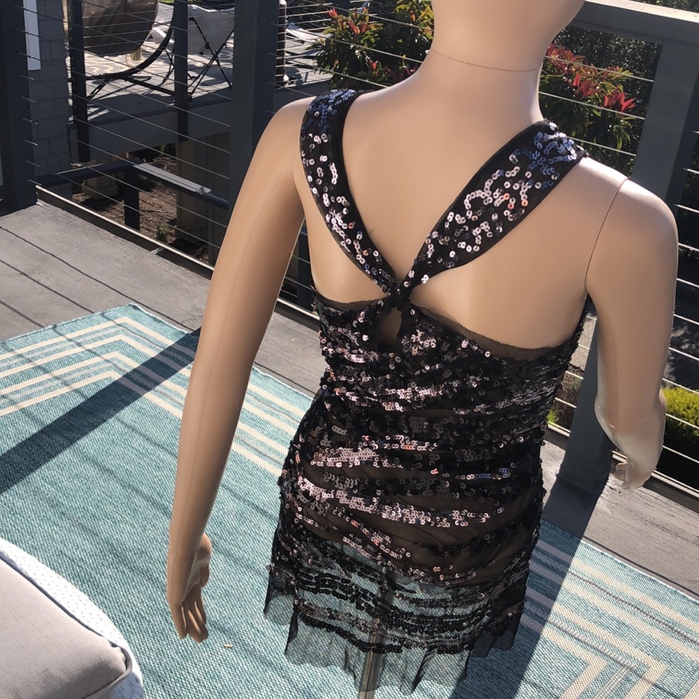 Sequined Mesh Tank - Picture 3 of 3